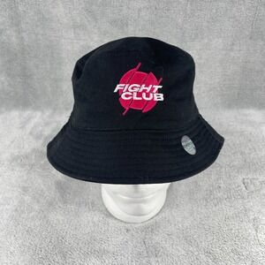 Fight Club Bucket Hat Red Black Embroidered Logo